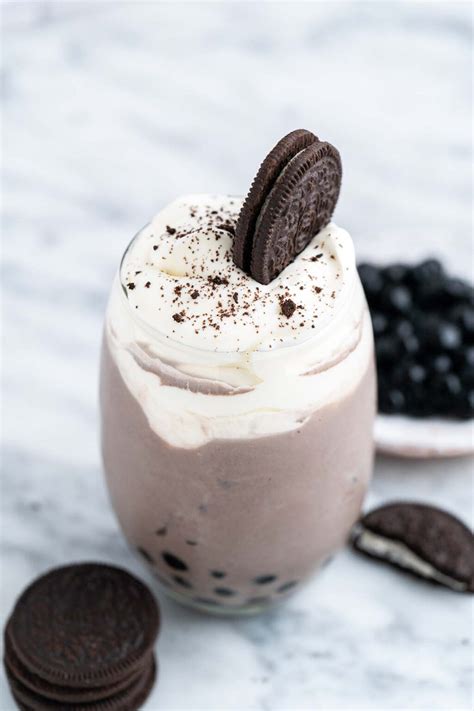 Oreo Milk Tea (aka Oreo Boba) - An Edible Mosaic™