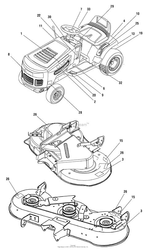 Craftsman 46 Inch Mower Deck Diagram - alternator