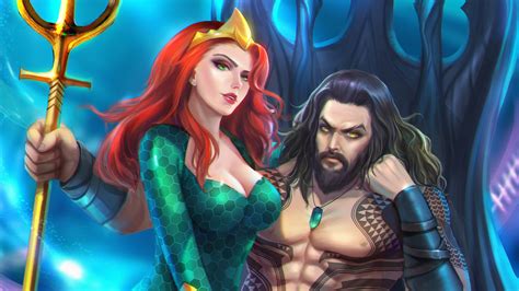 Aquaman Mera Fan Art Wallpaper,HD Superheroes Wallpapers,4k Wallpapers,Images,Backgrounds,Photos ...