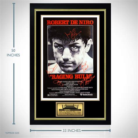 Raging Bull // Cast Signed Poster // Custom Frame - Signed Sports & Movie Memorabilia - Touch of ...