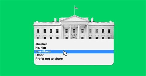 White House contact form now asks for a person's preferred pronouns