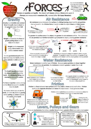 Forces and Motion: Primary Science Teaching Resources ǀ Tes