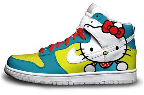 colorful high tops | Hello kitty shoes, Nike dunks, Hello kitty