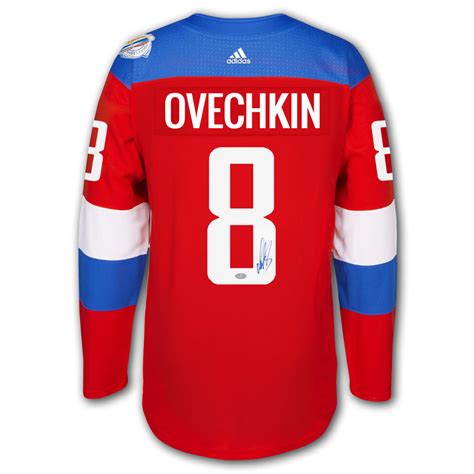 Alex Ovechkin Team Russia 2016 World Cup of Hockey Adidas Autographed ...