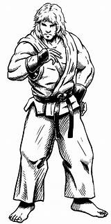 Desenhos Do Ken Street Fighter Para Colorir  Bora sketch template