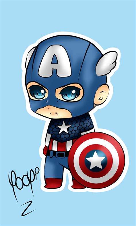 Captain America [Chibi FanArt] by Yooyi-san on DeviantArt