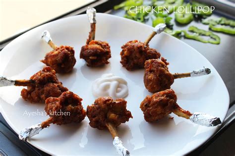 CHICKEN LOLLIPOP RECIPE | INDO CHINESE CHICKEN LOLLIPOP | AYESHA'S KITCHEN