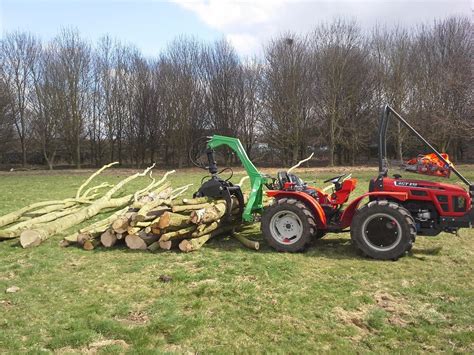 timber log grapple forestry skidder for compact tractor cat 1 or 2 includes vat | eBay ...