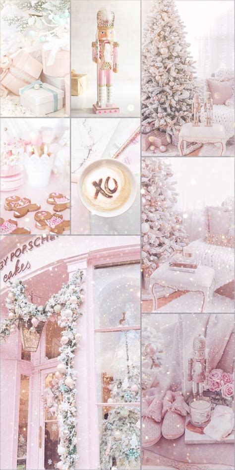 Pink Christmas Aesthetic Wallpapers - Wallpaper Cave