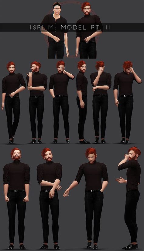 Best Sims 4 Model Pose Packs (Male + Female) – FandomSpot | Model poses, Male models poses, Poses