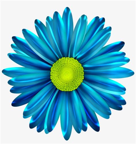 Blue Flower Clipart Blue Daisy - Blue Daisy Flower Clipart PNG Image | Transparent PNG Free ...