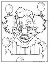 Clown Coloring Pages For Kids sketch template
