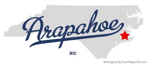 Map of Arapahoe, NC, North Carolina