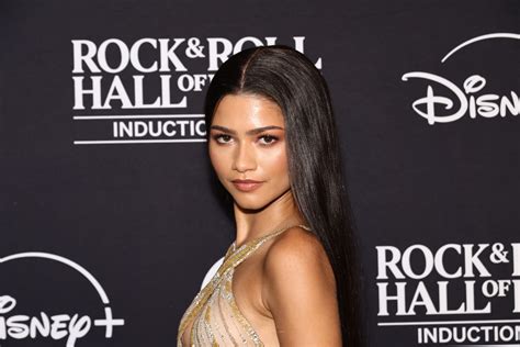 Zendaya turns heads at the Rock and Roll Hall of Fame induction ...