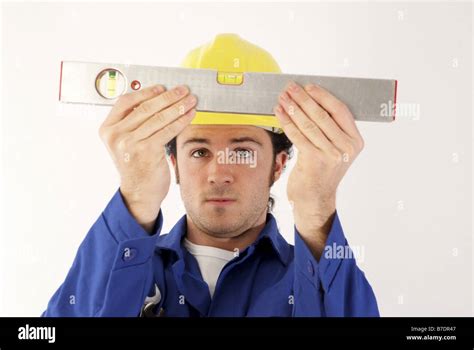 building worker with tools Stock Photo - Alamy