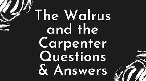 The Walrus And The Carpenter Poem Meaning - Picture Of Carpenter