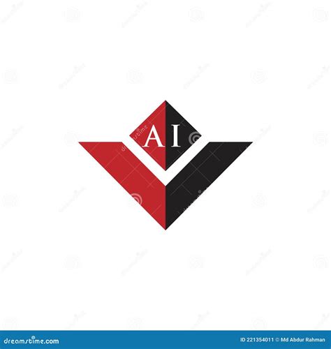 AI Letter Logo Design on White Background. AI Creative Initials Letter ...