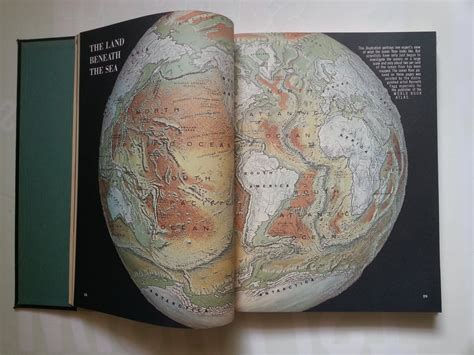 1960s BIG vintage atlas book world atlas vintage maps