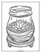110  Succulent Coloring Pages For Kids & Adults Free Printable PDFs sketch template