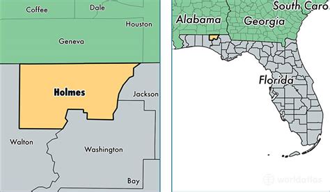 Holmes County, Florida / Map of Holmes County, FL / Where is Holmes County?