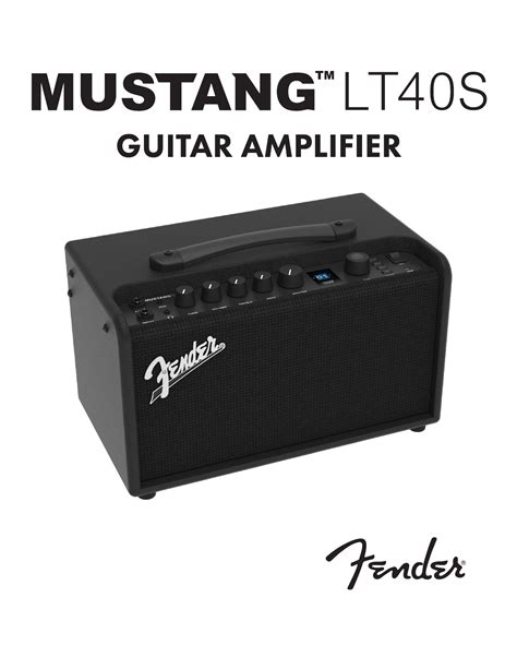 User manual Fender Mustang LT40S (English - 23 pages)