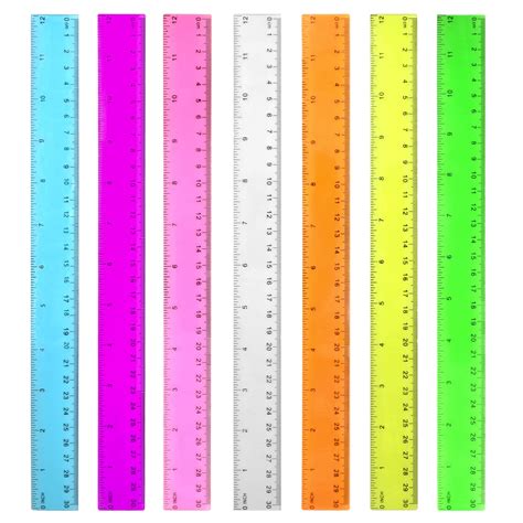 Buy Color Transparent Ruler Plastic Rulers - Ruler 12 inch, Kids Ruler ...