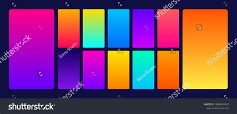 Ui Gradient Background Set Vector Illustration Stock Vector (Royalty ...