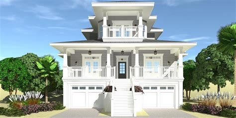 Elevated House Plans Beach House - Elevated Beach House Plans One Story ...