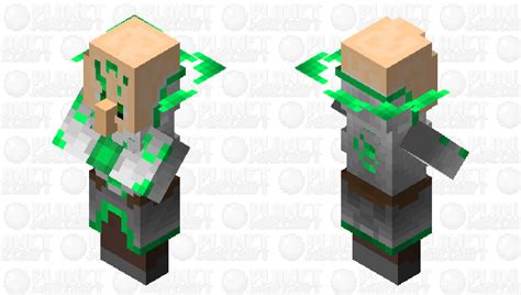 ~The Cleric~ / green wizard villager Minecraft Mob Skin