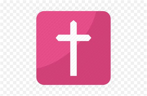 Christian Cross Christian Symbol - Pink Christian Symbols Emoji,Jesus ...