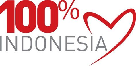 Logo 100% Indonesia Baru