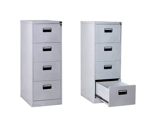 4 Drawer Filing Cabinet Office Documents Safe Steel File Storage ...