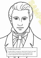 MORMON COLORING 3 4 Kids Joseph Smith Missionary Work Scriptures Etc sketch template