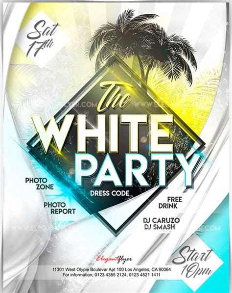 White Party – Free Flyer PSD Template - PSDFlyer