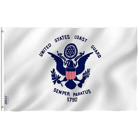 Fly Breeze US Coast Guard Flag 3x5 Foot - Anley Flags