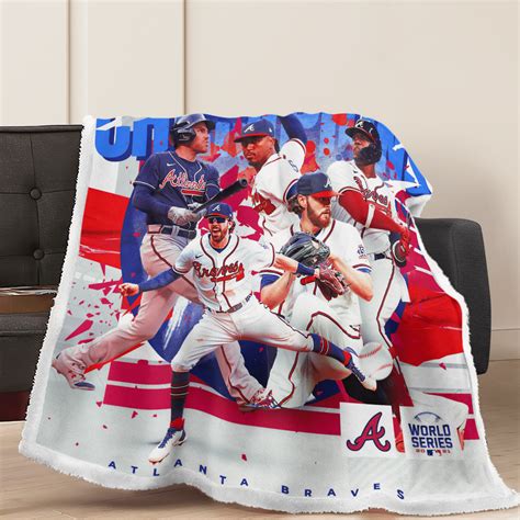 Atlanta Braves Team 2021 World Series champions Blanket - Bluecatstore Clothing