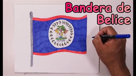 Dibuja fácilmente la bandera de Belice- Learn to easily draw the Belize ...