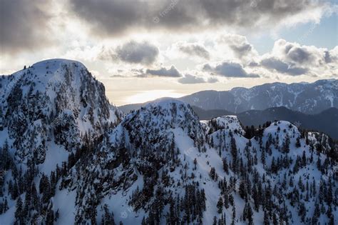 Premium Photo | Aerial landscape view of mt seymour provincial park