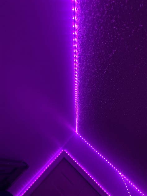 Purple LED Lights for a Dreamy Bedroom