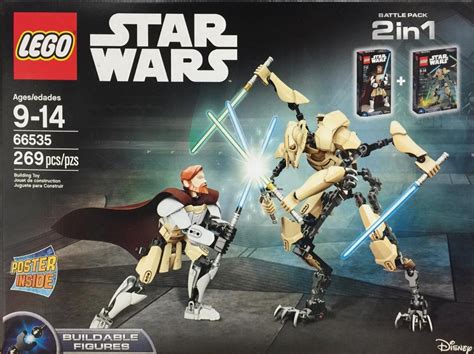 LEGO Star Wars 66535 Obi-Wan Kenobi vs. General Grievous Battle Pack ...