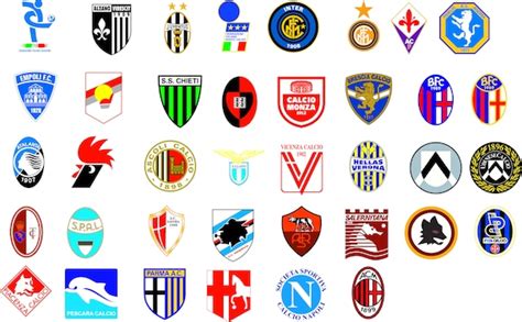 Italy Football Soccer Teams Logos CDR / SVG/ PDF / Dxf/ Jpg - Etsy UK