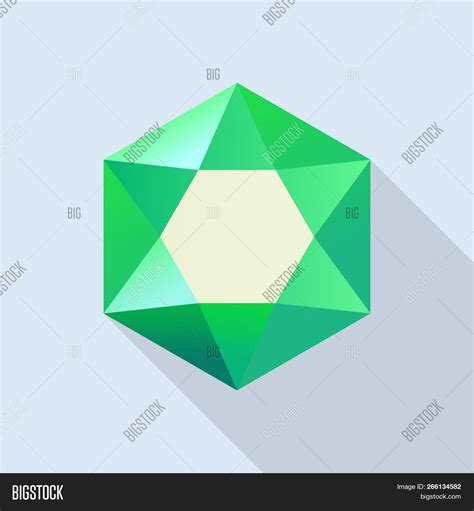 Shiny Emerald Icon. Image & Photo (Free Trial) | Bigstock