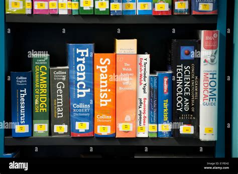 Foreign language books on a shelf hi-res stock photography and images - Alamy