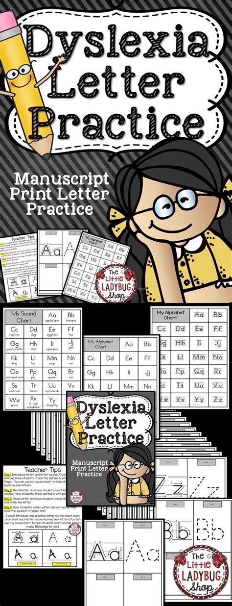 Dyslexia Handwriting Practice Letter Formation- Manuscript Print Letter Writing | Dyslexia ...