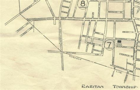 Metuchen Edison History - Metuchen map from 1939