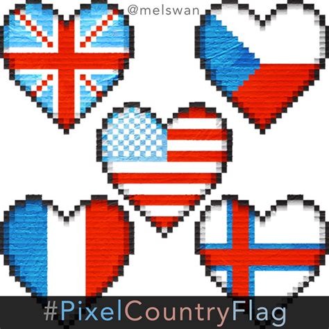 👑The challenge: Color your Pixel country flag. ️Friendly suggestion ...