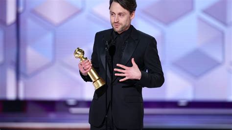 Kieran Culkin pays special homage to his kids as he scoops Golden Globe ...