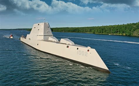 Download wallpapers USS Lyndon B Johnson, DDG-1002, Zumwalt-class destroyer, American destroyer ...