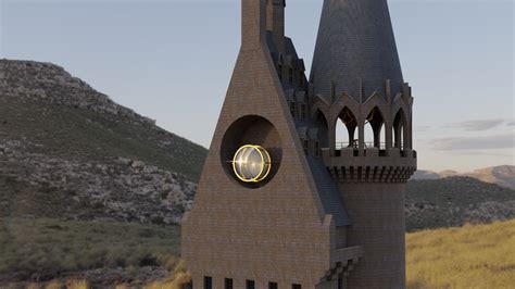 ArtStation - Hogwarts Astronomy Tower WIP 1