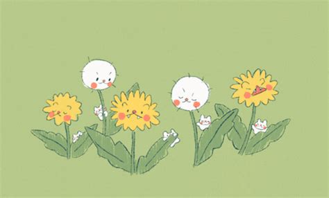 shyghosties Dandelion Puffs, White Bunnies, Lion Face, Lullabies, Animated Gif, Animation, Draw ...